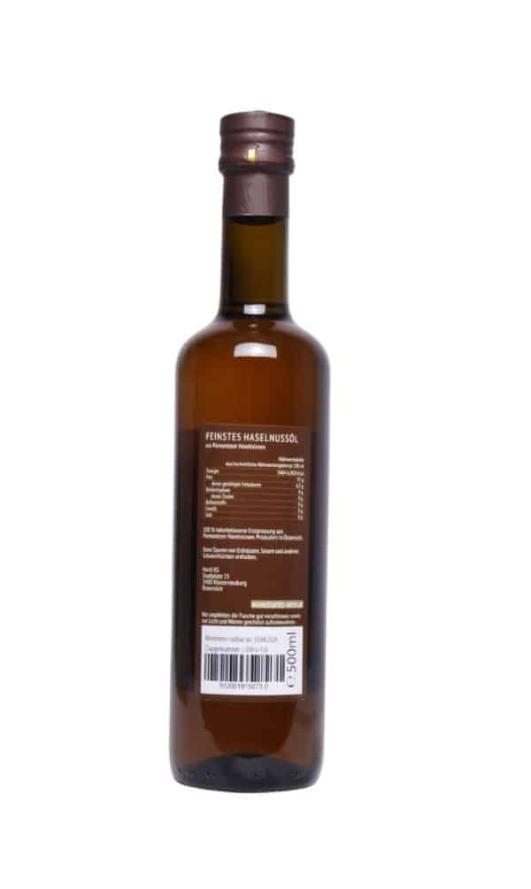 Haselnussöl Hartl aus Piemont-Haselnüssen